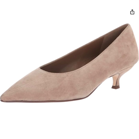 Kate Spade Dale Grey/Brown Cashmere Suede Kitten Heel Pumps Pointed Toe Shoes 8 - Picture 5 of 13